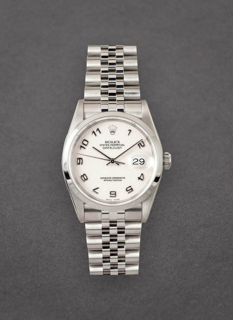 Pre-Owned Rolex Datejust 36mm in Steel with Smooth Bezel