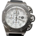 Royal Oak Offshore Chronograph T3 Terminator Limited Edition in Titanium on Black Leather Strap with White Dial