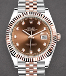 Datejust || 41mm 2-Tone with Fluted Bezel on Jubilee Bracelet with Chocolate Diamond Dial