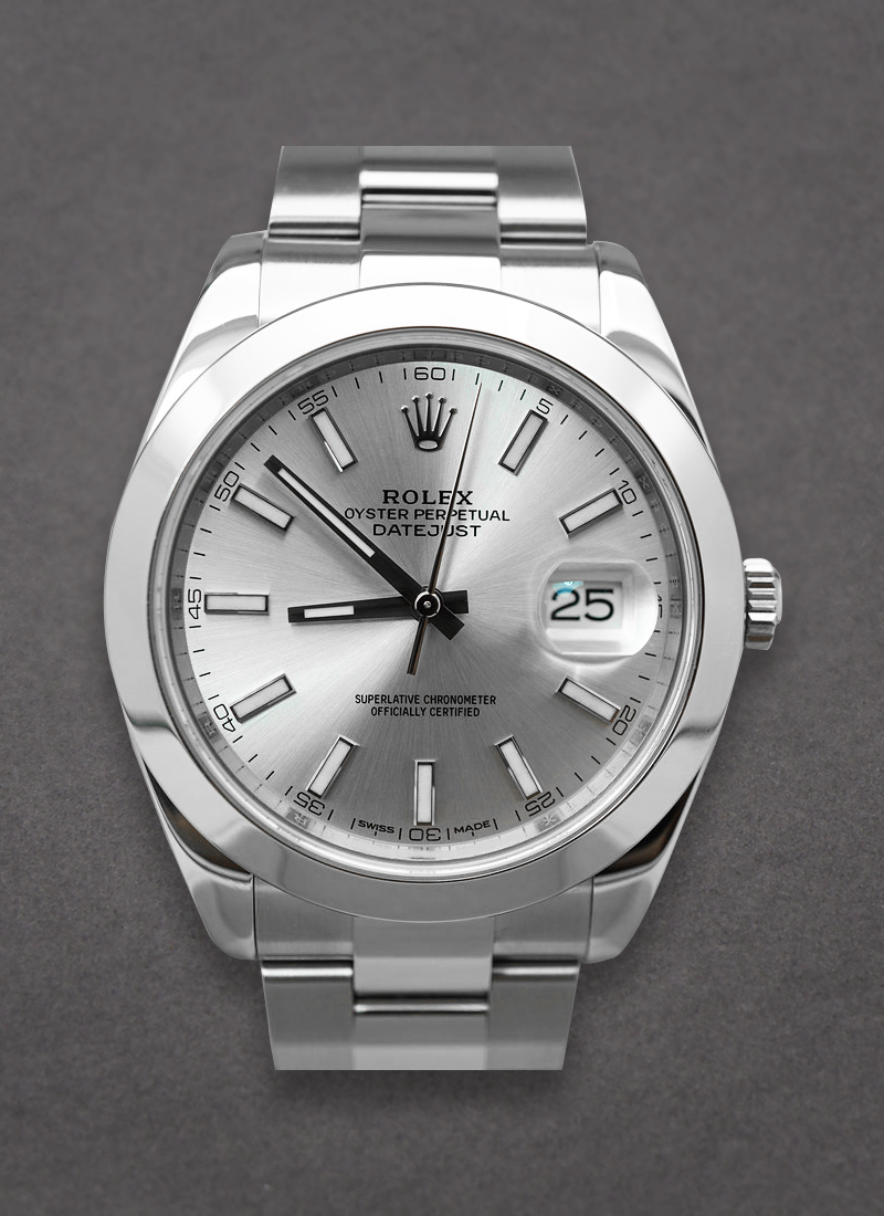 Pre-Owned Rolex Datejust 2 41mm in Steel with Smooth Bezel