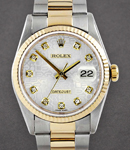 2-Tone Datejust 36mm  on Oyster Bracelet with Silver Jubilee Diamond Dial