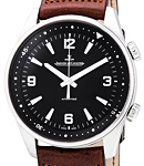 Polaris 41mm Automatic in Steel on Brown Calfskin Leather Strap with Black Dial