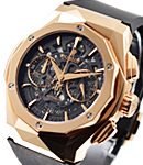 Orlinski Classic Fusion Aerofusion in King Gold Rose Gold on Black Rubber Strap  - Limited Edition Of 200 Pieces