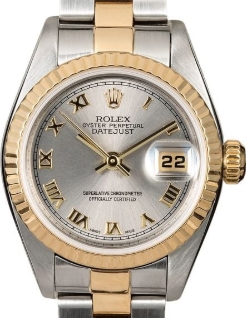 2-Tone Datejust Lady's 26mm  on Oyster Bracelet with Slate Roman Dial