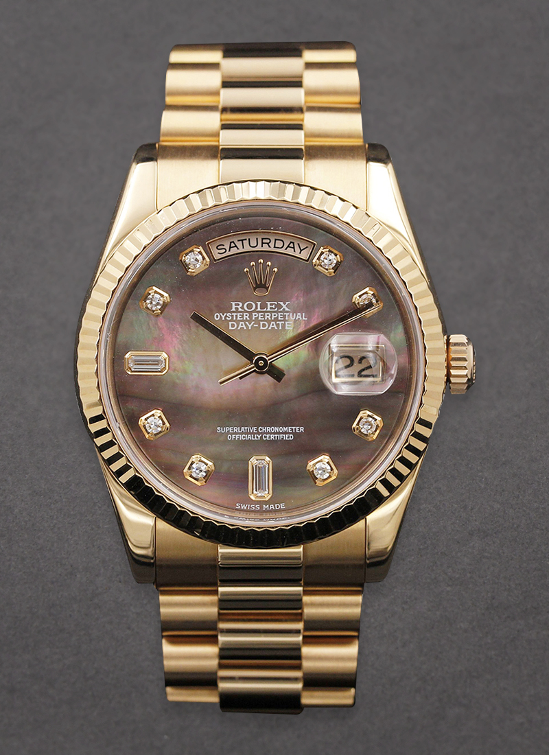 Pre-Owned Rolex Presidential in Rose Gold with Fluted Bezel