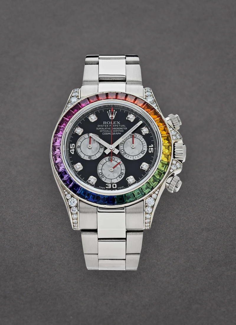 Pre-Owned Rolex Daytona 40mm in White Gold with Original Sapphire Bezel