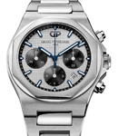 Laureato Chronograph in Steel on Steel Bracelet with Silver Dial