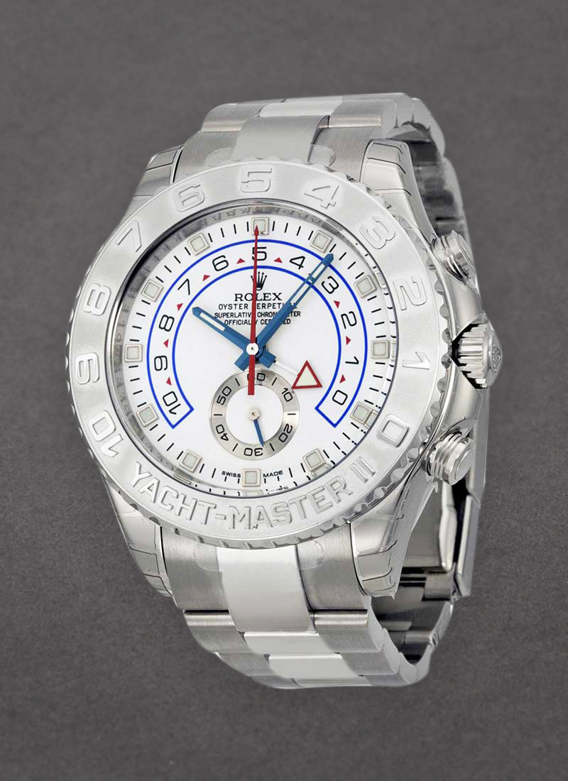 Rolex Unworn White Gold Yacht-Master II - Blue hands