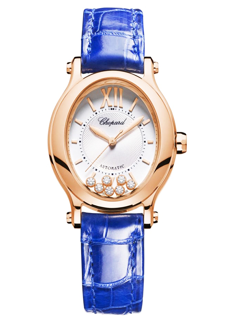 Chopard Happy Sport Oval Automatic in Rose Gold