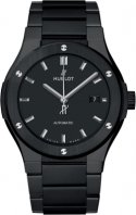 Classic Fusion 42mm in Black Ceramic On Black Ceramic Bracelet with Black Dial