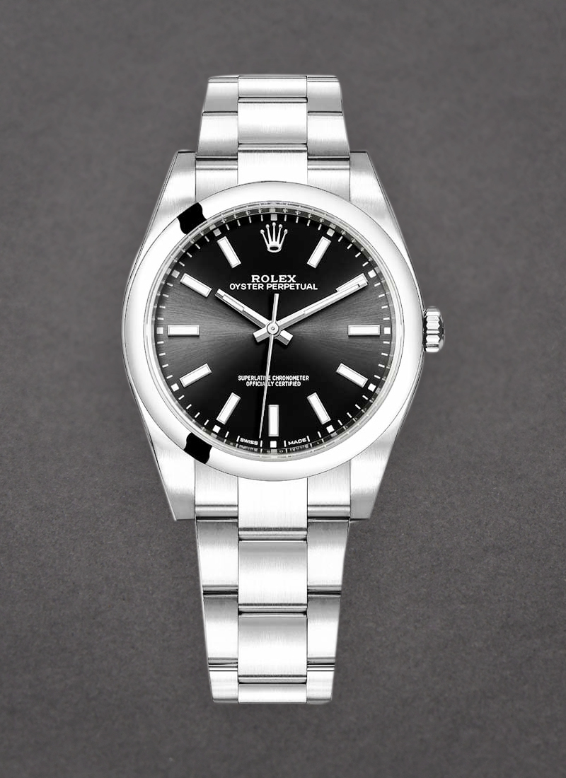 Rolex Unworn Oyster Perpetual 39mm in Steel with Smooth Bezel