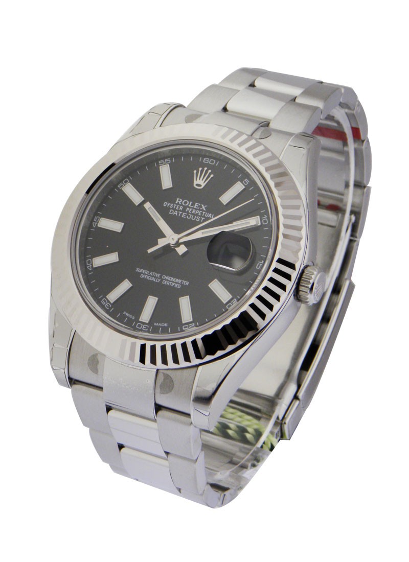 126334_used_black_stick_oyster Rolex Datejust 2 - 41mm in ...