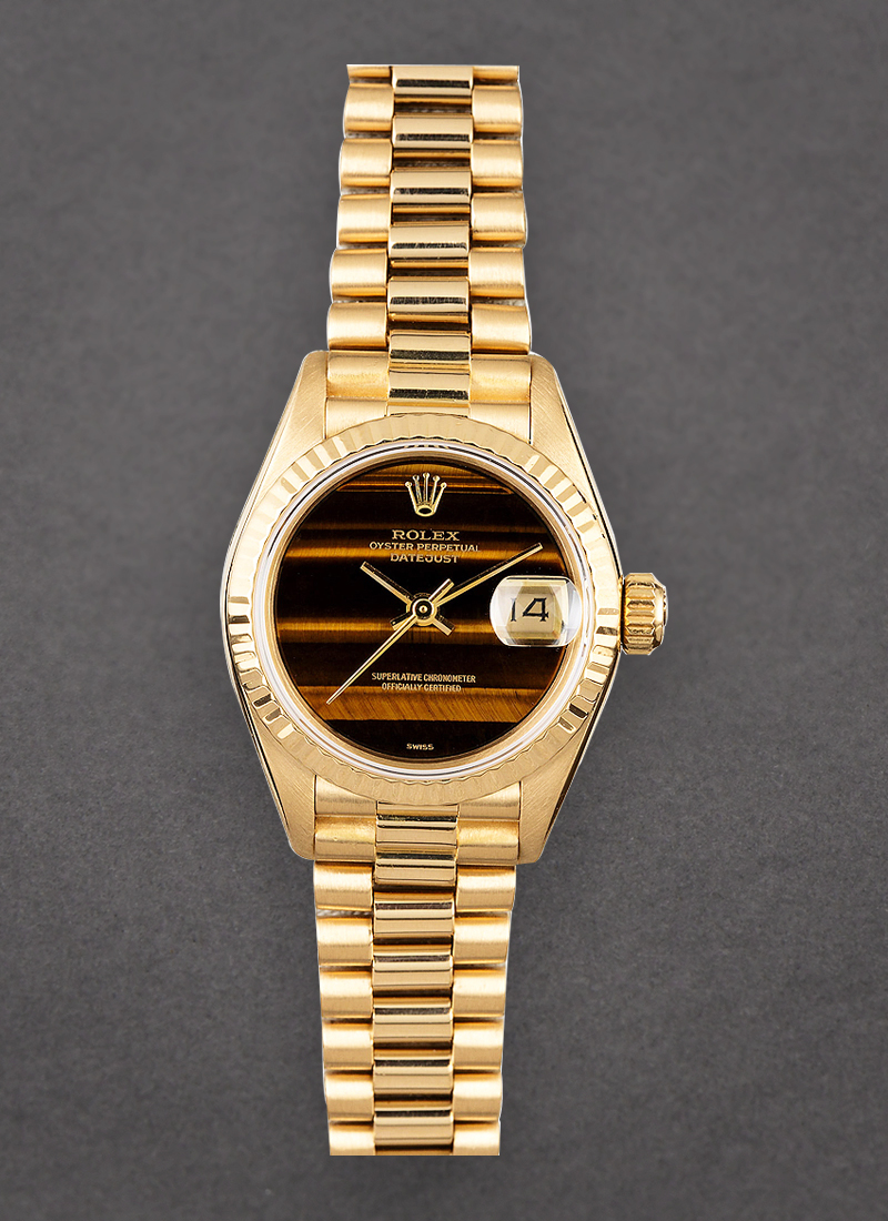 Pre-Owned Rolex Datejust Lady's 26mm in Yellow Gold with Fluted Bezel