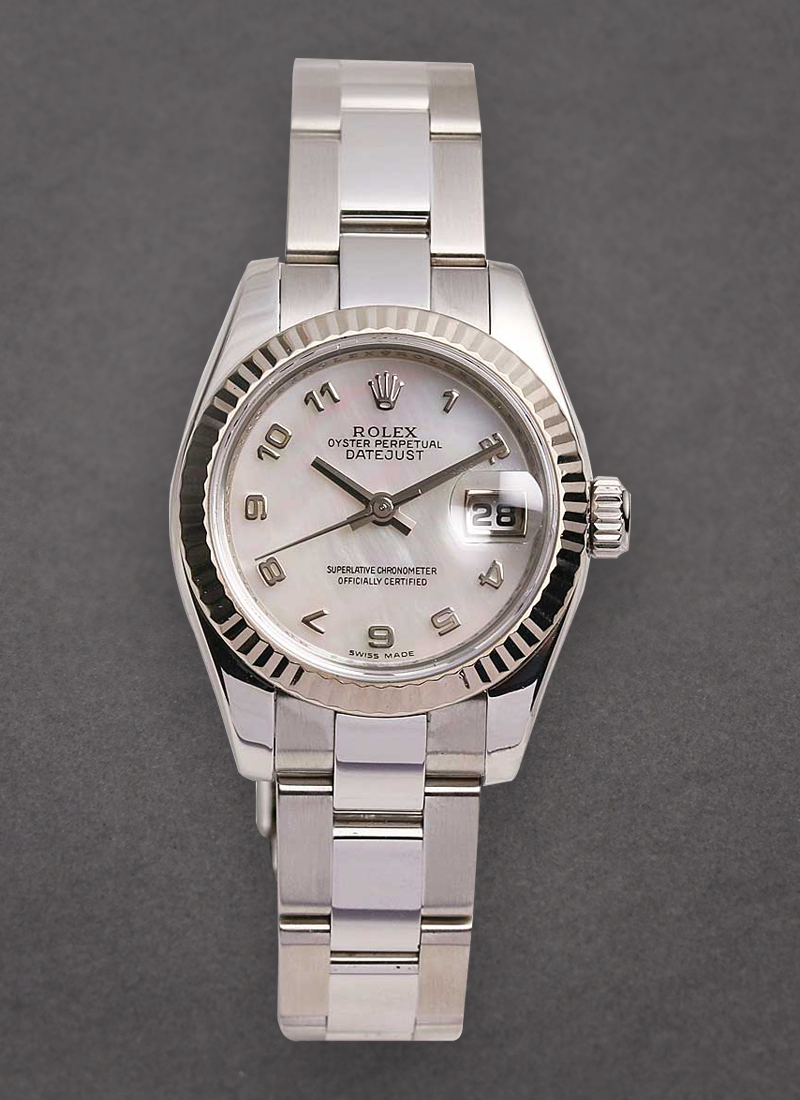 Rolex Unworn Datejust Ladies 26mm in Steel with White Gold Bezel