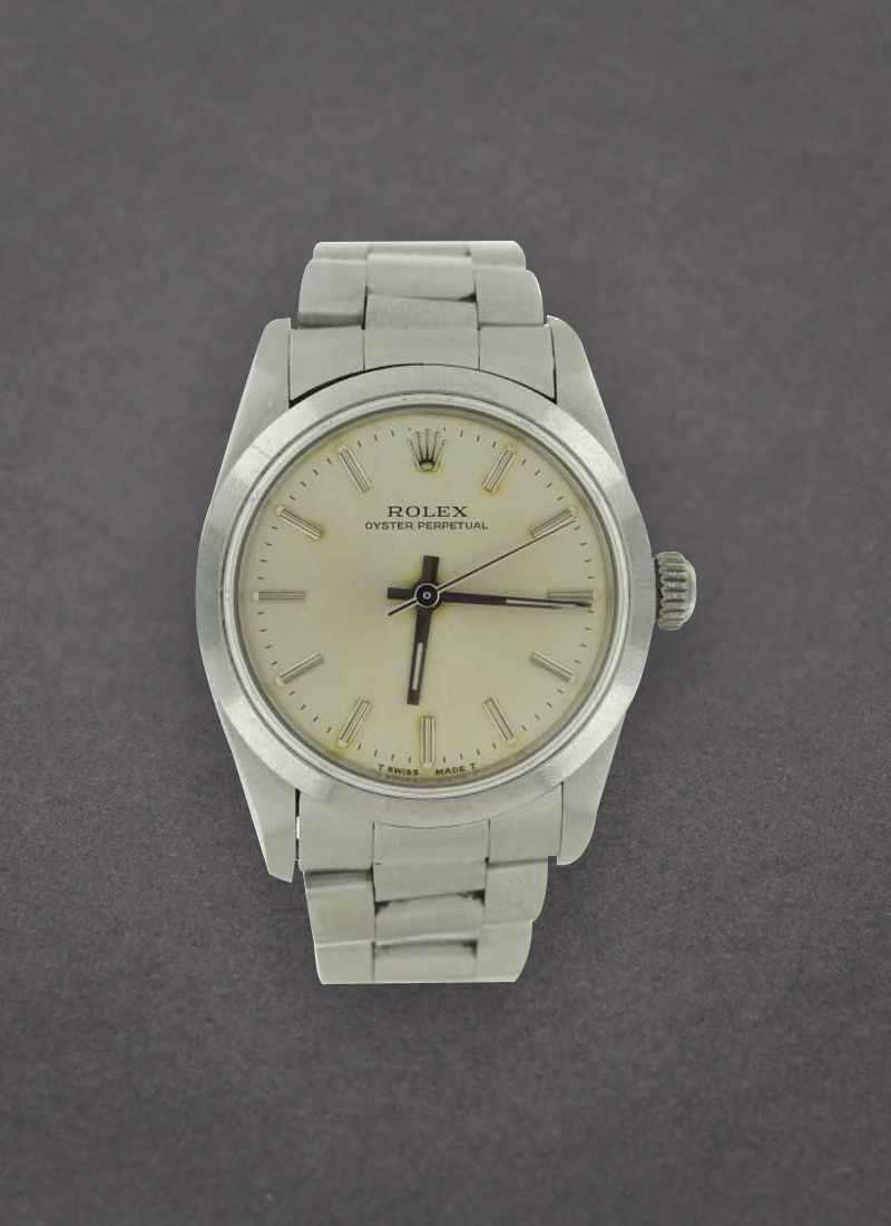 Pre-Owned Rolex Oyster Perpetual No Date in Steel Domed Bezel