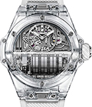 Big Bang MP-11 Power Reserve 14 Days in Sapphire Crystal-Limited Edition of 200 Watch on White Rubber Strap with Skeleton Dial