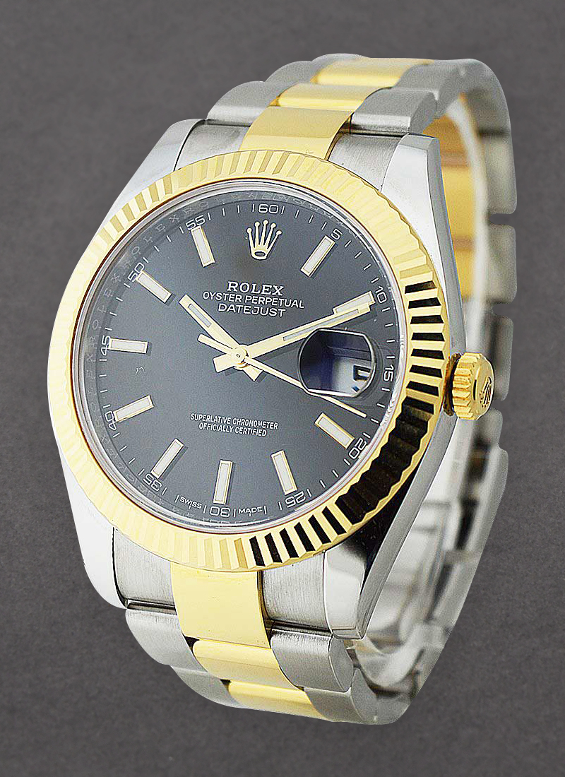 Pre-Owned Rolex 2-Tone Datejust || 41mm with Fluted Bezel