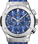 Classic Fusion Chronograph Italia 45mm in Titanium - Limited Edition of 100 Pieces on Black or Blue Rubber and Rubinacci Fabric Strap with Rubinacci Fabric and Blue Counters Dial