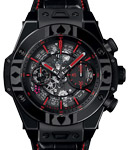 Big Bang Unico World Poker Tour in Black Ceramic  - Limited Edition of 188 Pieces on Black Rubber and Alligator Strap with Black Skeleton Dial