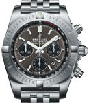 Chronomat B01 44mm in Steel on Steel Bracelet with Gray Dial