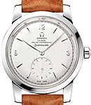 Seamaster 1948 Small Seconds in Steel on Brown Calfskin Leather Strap with Silver Dial