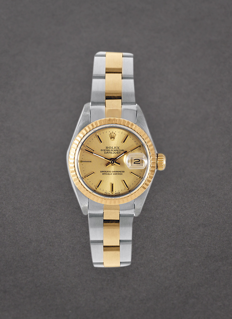 Pre-Owned Rolex Datejust 2-Tone in Steel and Yellow Gold Fluted Bezel