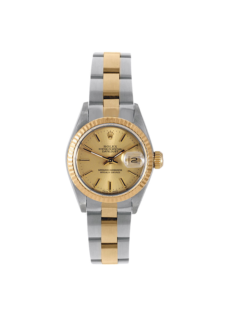 Pre-Owned Rolex Datejust 2-Tone in Steel and Yellow Gold Fluted Bezel