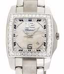 Classic Two O Ten in Steel with White Gold Diamond Bezel on Steel Bracelet with MOP Dial