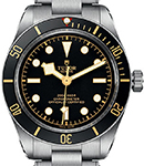 Heritage Black Bay in Steel with Matte Black Bezel on Steel Bracelet with Black Dial