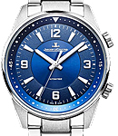 Polaris 41mm Automatic in Steel on Stainless Steel Bracelet with Blue Dial