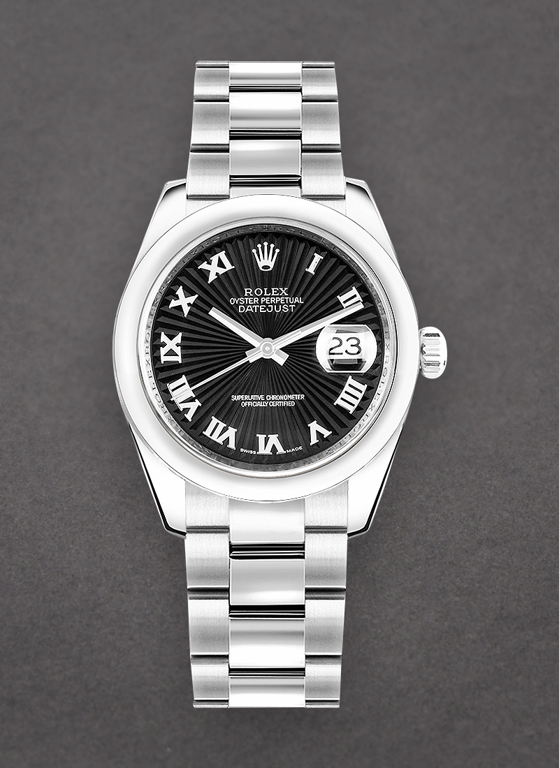 Pre-Owned Rolex Mid Size Datejust 31mm in Steel with Smooth Bezel