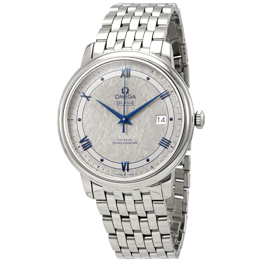 De Ville Prestige Co-Axial in Steel on Steel Bracelet with Grey Dial