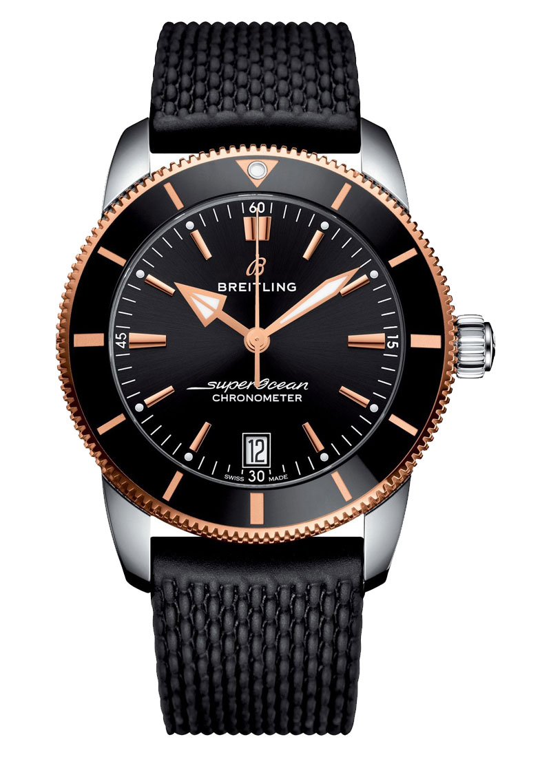 Breitling Superocean Heritage II 42mm in Steel with Rose Gold and Black Ceramic Bezel
