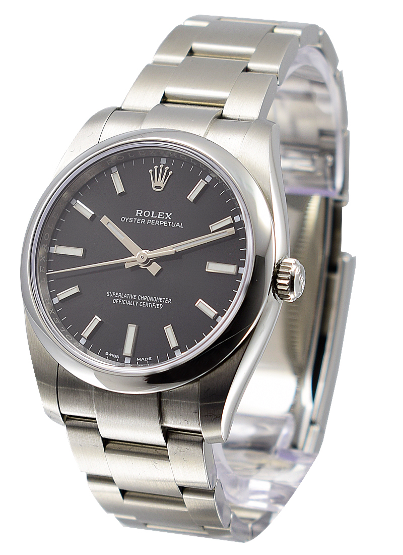 Rolex Unworn Oyster Perpetual 34mm in Steel with Smooth bezel