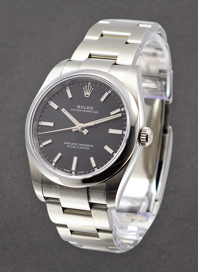 Rolex Unworn Oyster Perpetual 34mm in Steel with Smooth bezel