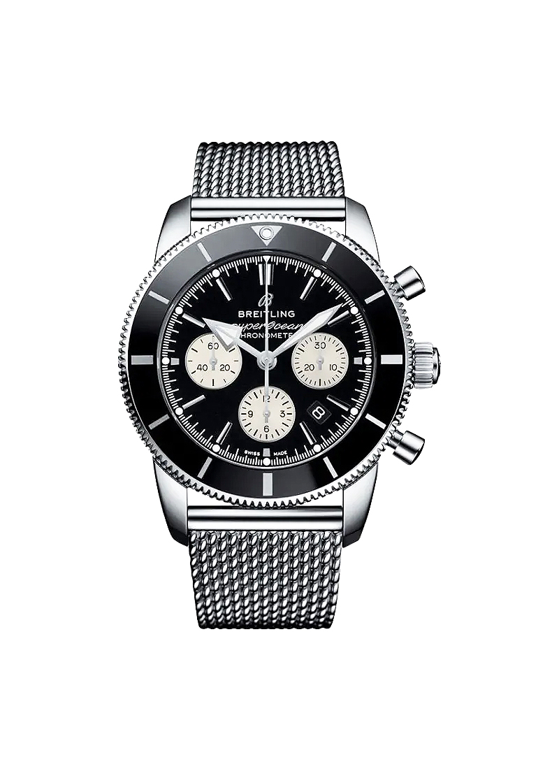 Breitling Superocean Heritage II Chronograph 44mm in Stainless Steel with Black Ceramic Bezel