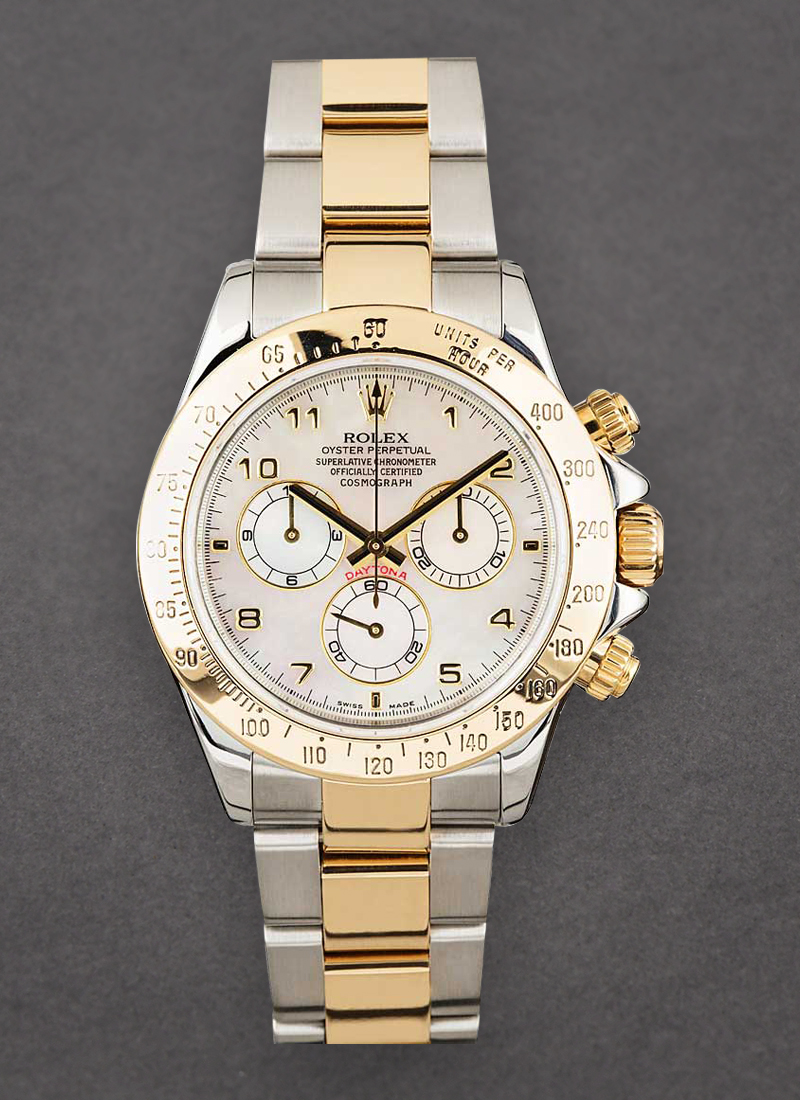 Pre-Owned Rolex Daytona 40mm in Steel with Yellow Gold Bezel