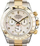 Daytona 40mm in Steel with Yellow Gold Bezel on Oyster Bracelet with MOP Arabic Dial
