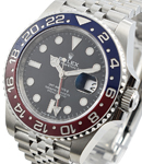 GMT Master II in Steel with Blue and Red Ceramic Bezel on Jubilee Bracelet with Black Dial