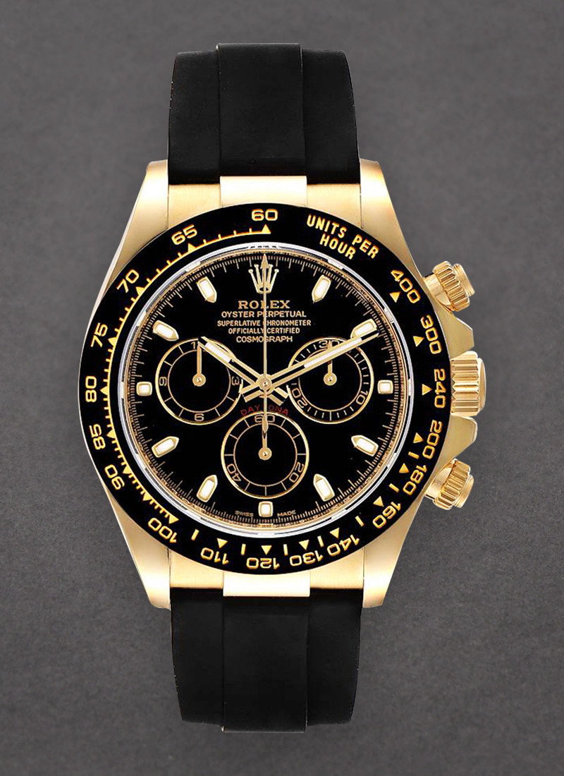 Rolex Unworn Daytona Cosmograph in Yellow Gold with Black Ceramic Bezel