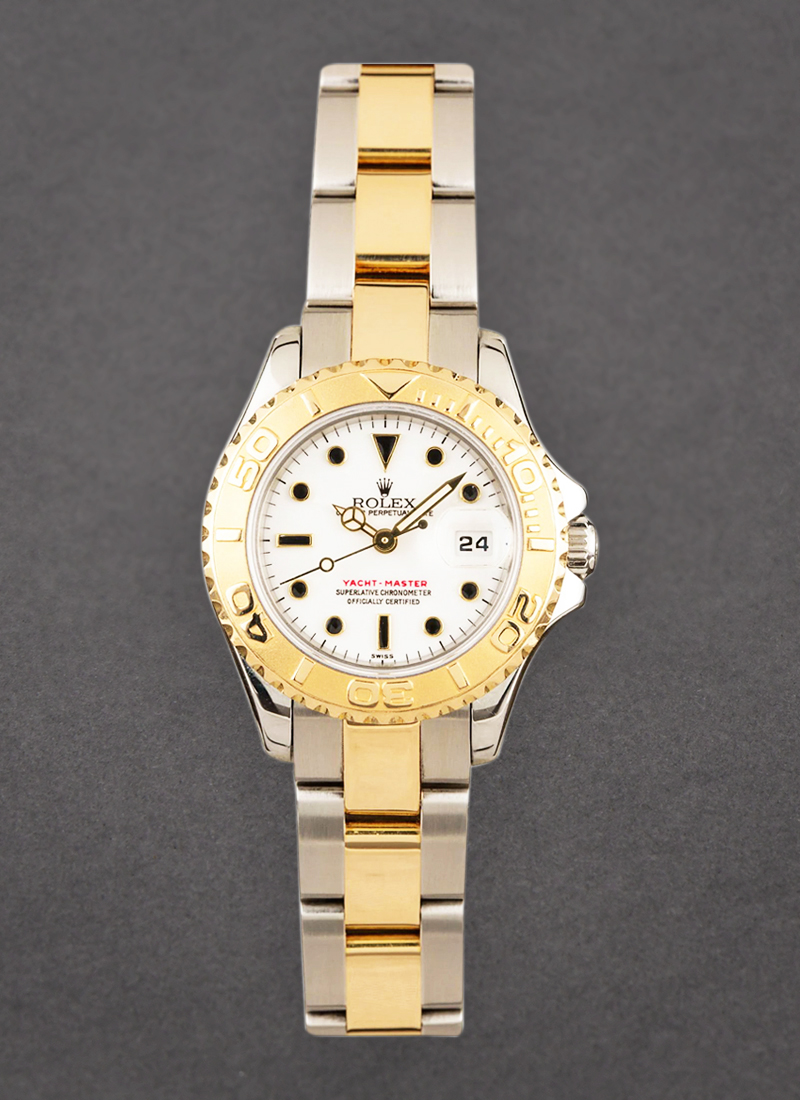 Pre-Owned Rolex Yacht-Master 29mm in Steel with Yellow Gold Thunderbird Bezel