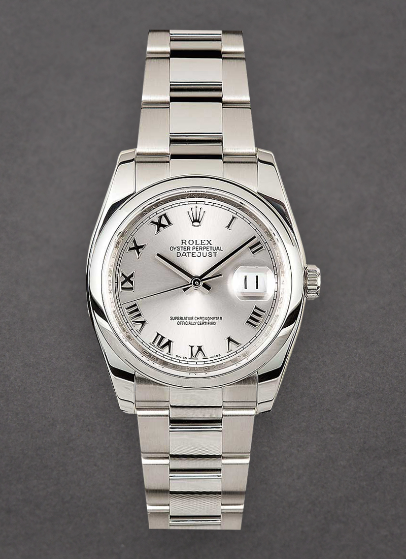 Pre-Owned Rolex Datejust 36mm New Style in Steel with Domed Bezel