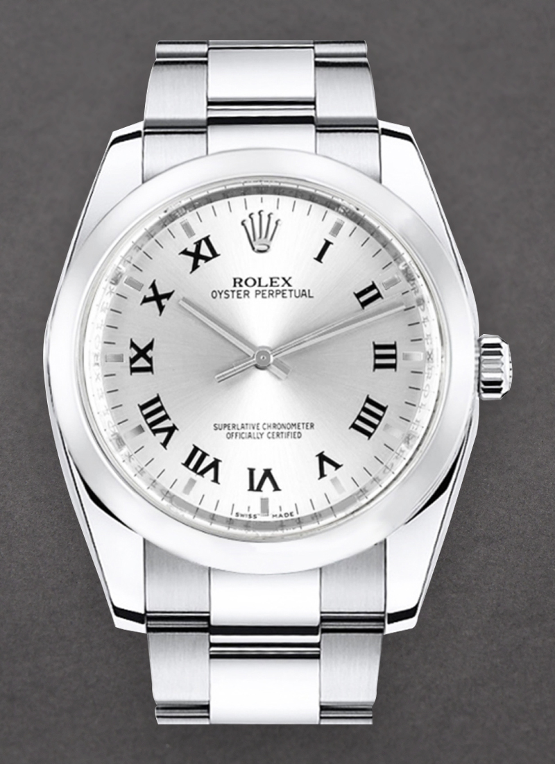 Pre-Owned Rolex Date Oyster Perpetual in Steel with Domed Bezel 