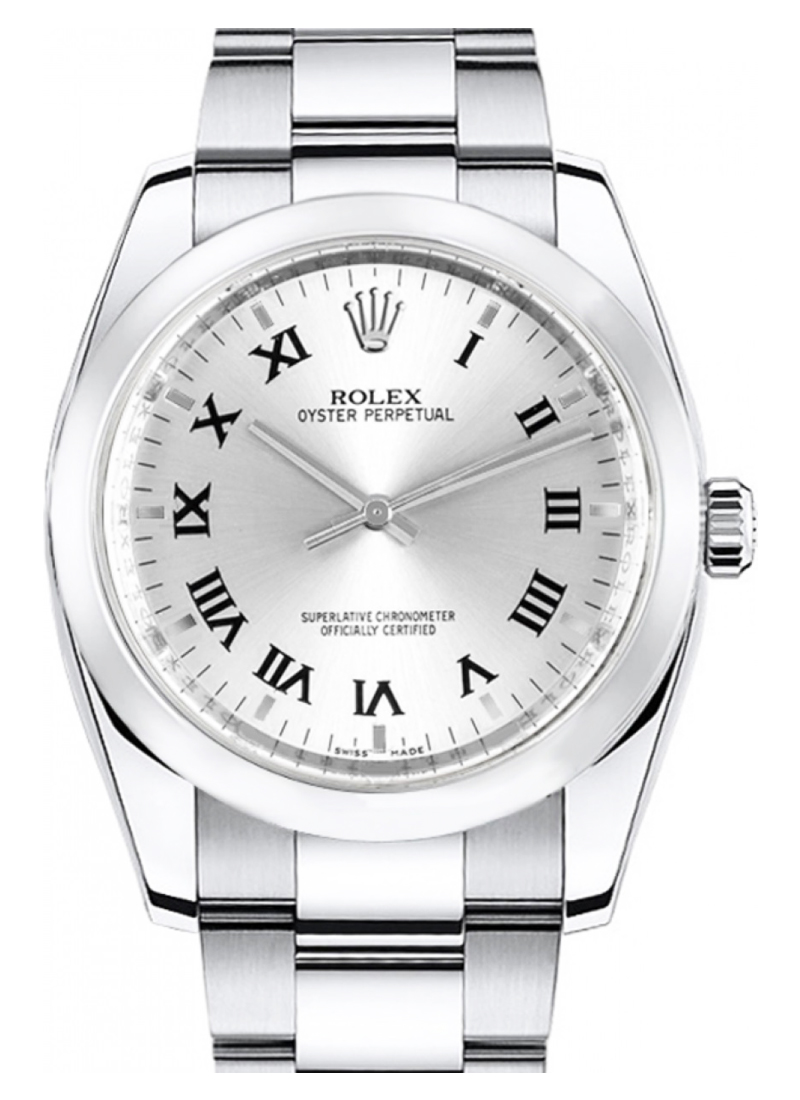 Pre-Owned Rolex Date Oyster Perpetual in Steel with Domed Bezel 
