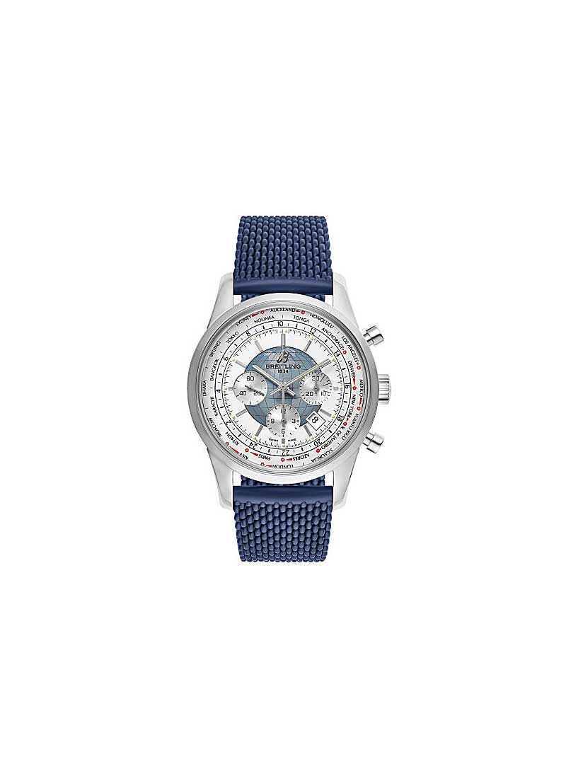 Breitling Transocean Chronograph Unitime 46mm in Steel