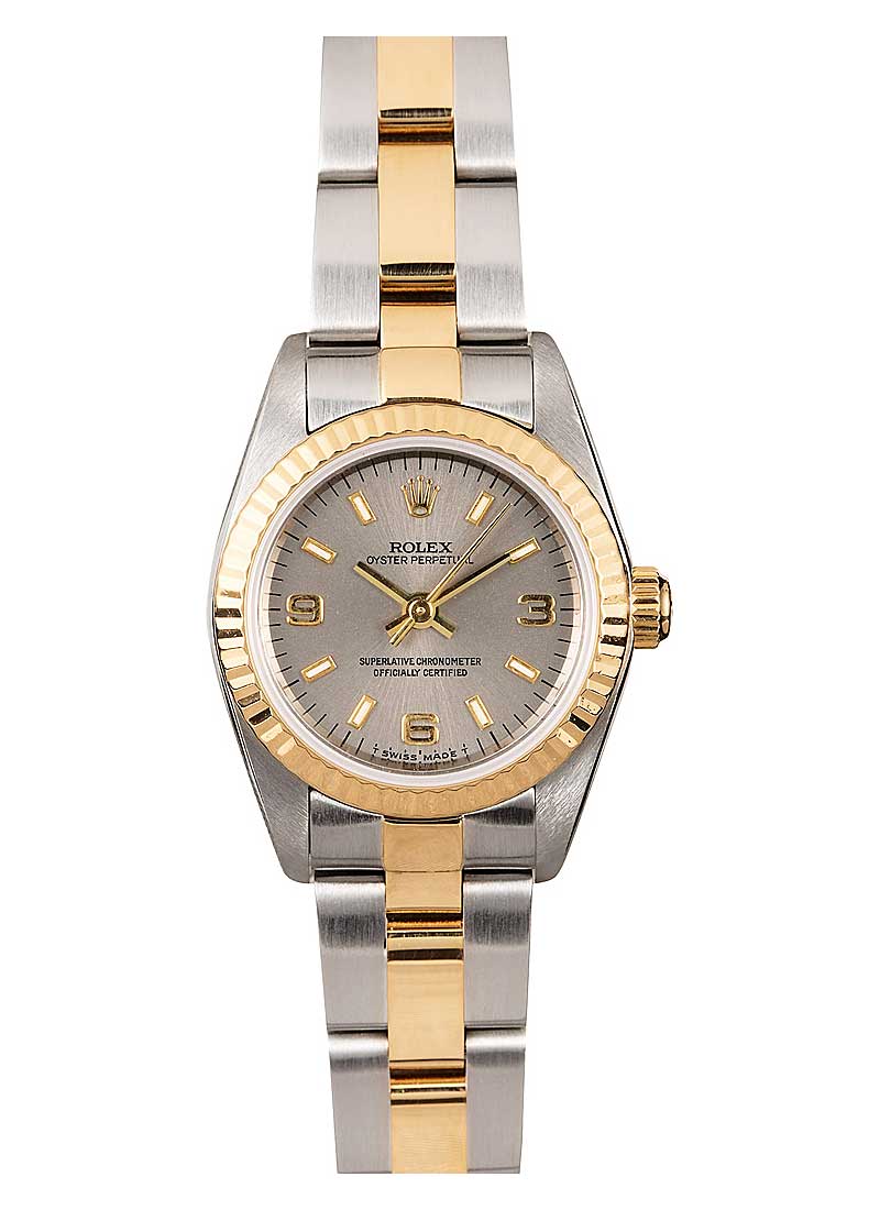 Pre-Owned Rolex 2-Tone Oyster Perpetual No Date Lady's