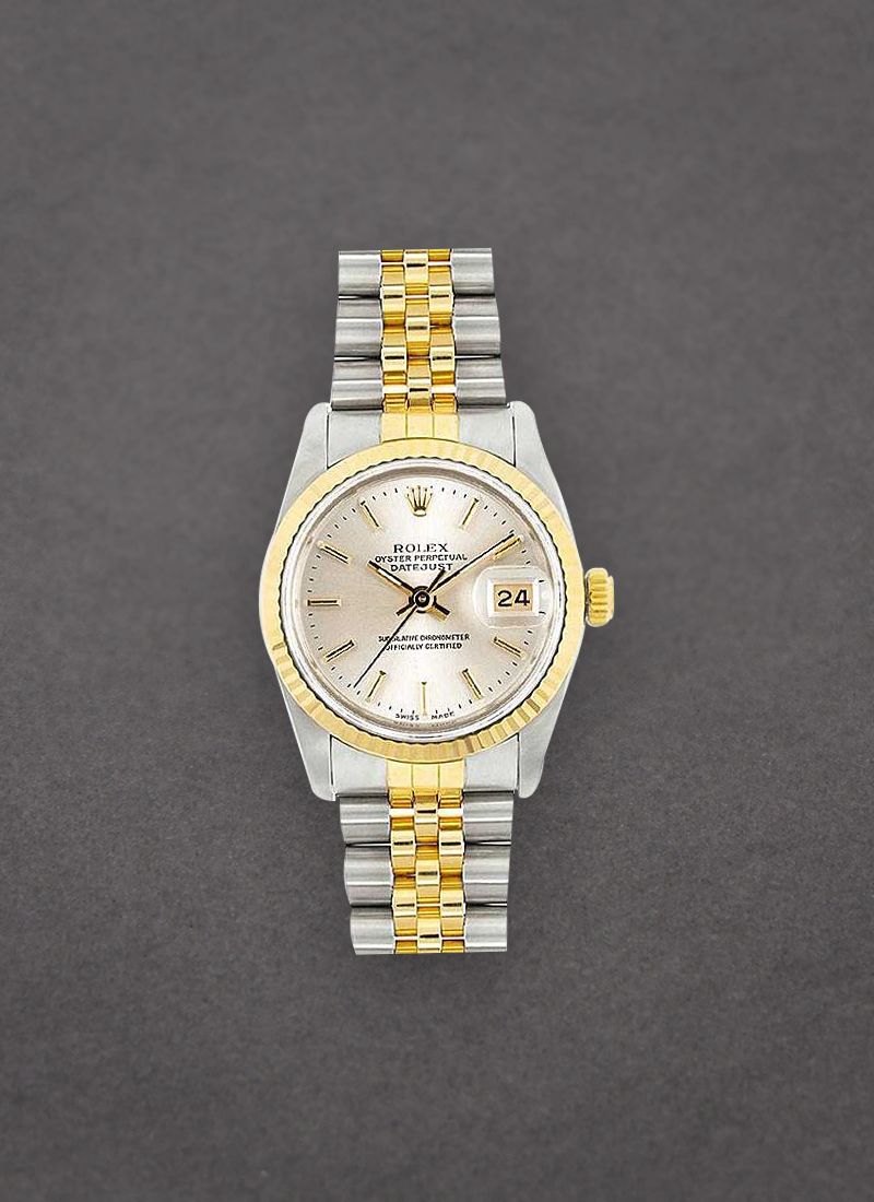 Pre-Owned Rolex Mid Size 31mm Datejust in Steel with Yellow Gold with Fluted Bezel  