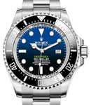Sea Dweller Deep Sea in Steel with Black Bezel on Oyster Bracelet with Black and Blue Dial