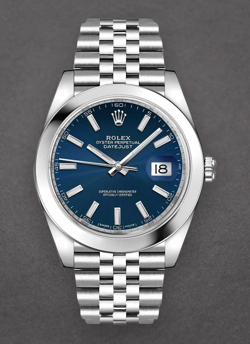 Pre-Owned Rolex Datejust 41mm in Steel with Smooth Bezel