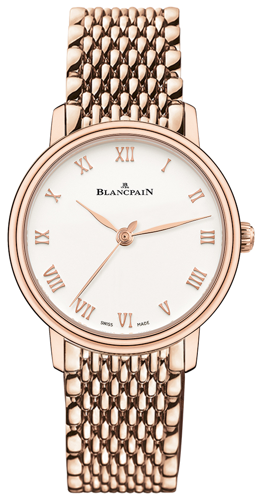 Villeret Ultra-Slim Day-Date in Rose Gold On Rose Gold Bracelet with Silver Roman Dial
